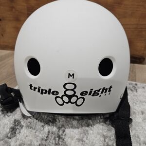 White Skate Helmet - M
